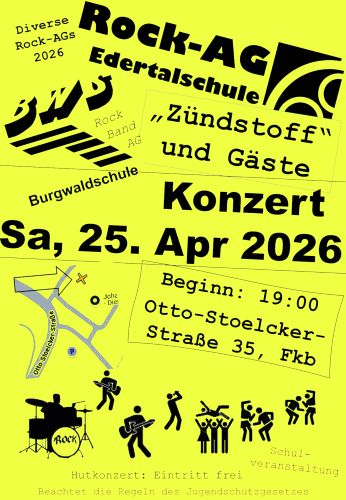 Rock-Konzert 2026 Samstag, 25. April